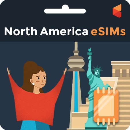 Buy Your North America eSIMs in Canada - Best Prepaid Sim for North America eSIMs Travel