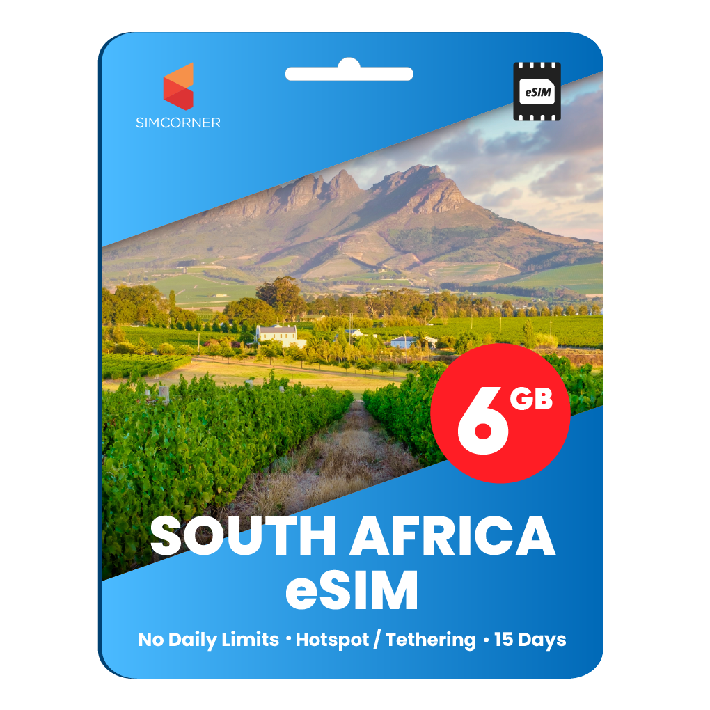 [eSIM] SouthAfrica Data eSIM (6GB - 15 Days)