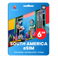 [eSIM] South America Travel SIM (6GB - 15 Days)