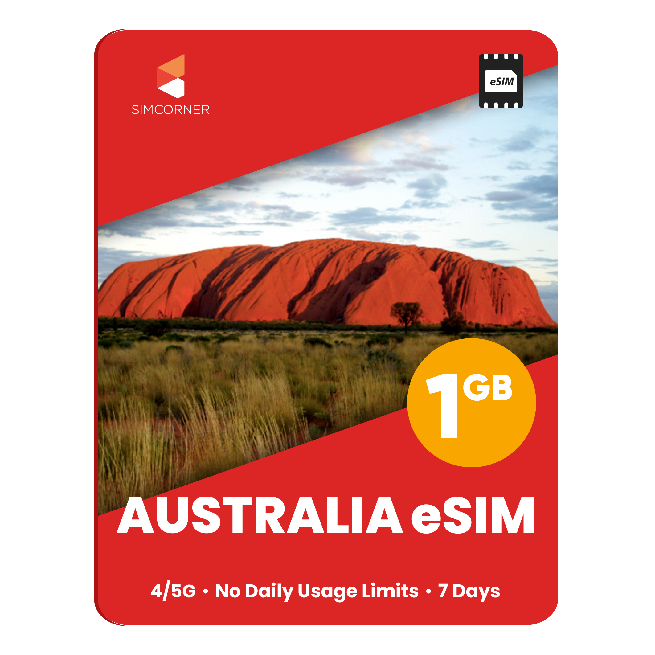 Australia eSIM: 1GB - 7 Days - SimCorner