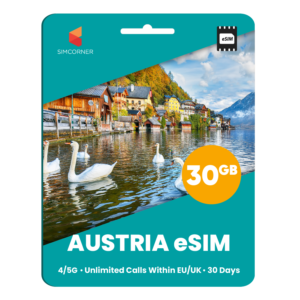 [eSIM] Austria eSim Card (30GB) - SimCorner