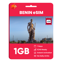 Thumbnail for Benin eSIM: 1GB - 7 Days