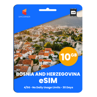 Thumbnail for Bosnia And Herzegovina eSIM: 10GB - 30 Days