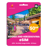 Thumbnail for Bosnia And Herzegovina eSIM: 50GB - 45 Days