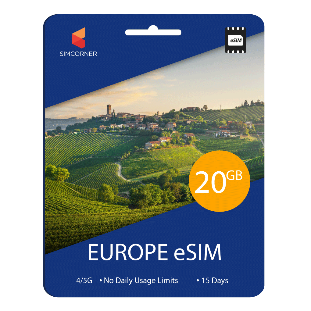 [eSIM] Europe eSim Card (15GB)