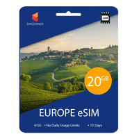 Thumbnail for [eSIM] Europe eSim Card (20GB)