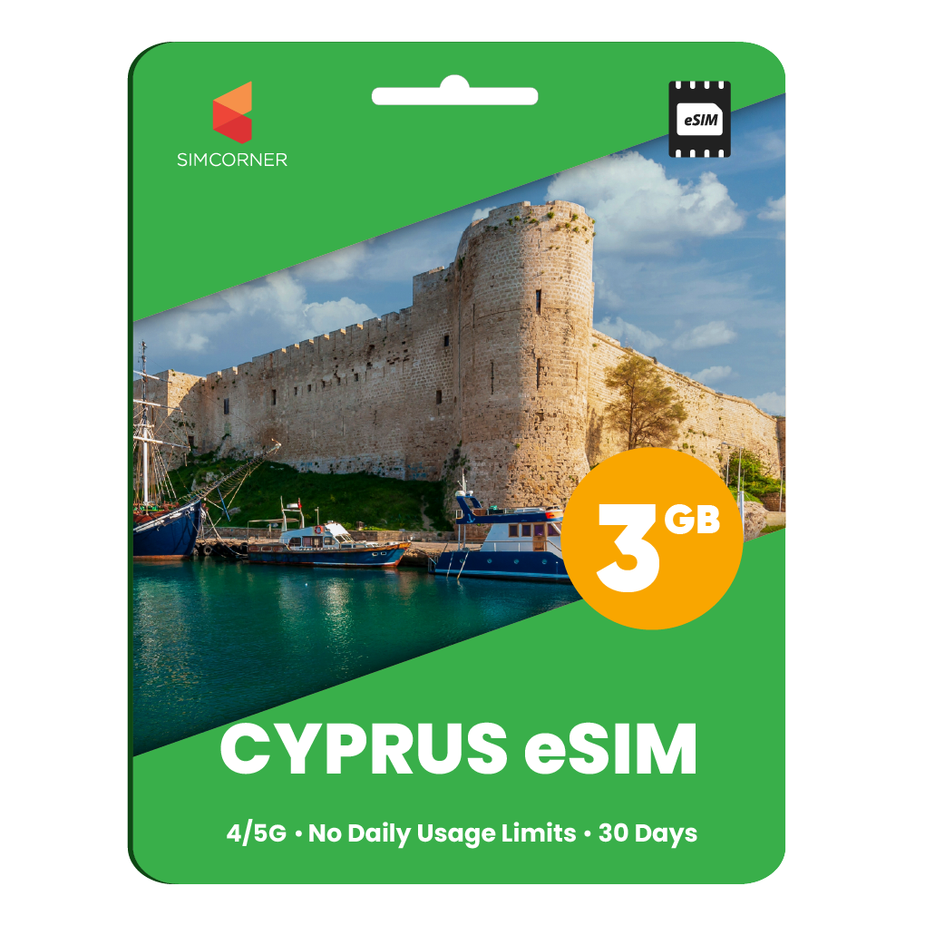 Cyprus eSIM: 3GB - 30 Days