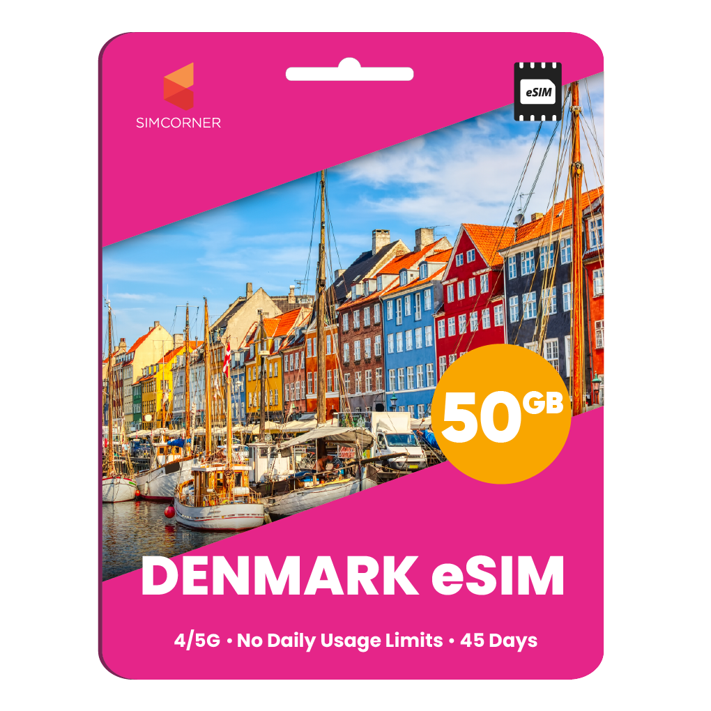 Denmark eSIM: 50GB - 45 Days
-SimCorner