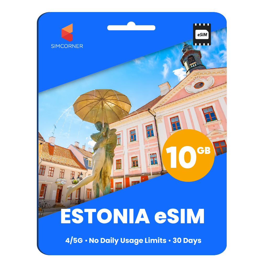 Estonia eSIM: 10GB - 30 Days