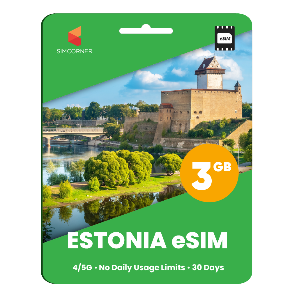 Estonia eSIM: 3GB - 30 Days