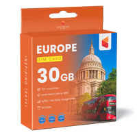 Europe & UK Sim Card (12GB)