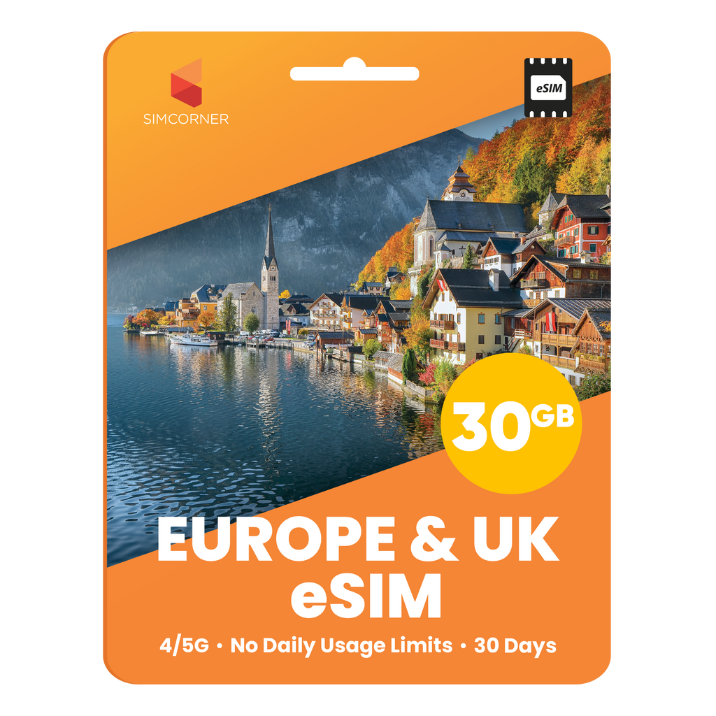 [eSIM] United Kingdom eSim Card (30GB) - SimCorner