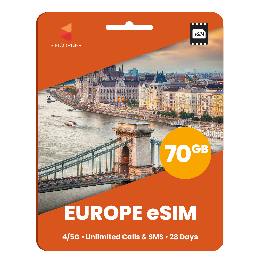 [eSIM] Europe Orange (28 Days - 70GB)