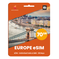 [eSIM] Europe Orange (28 Days - 70GB)