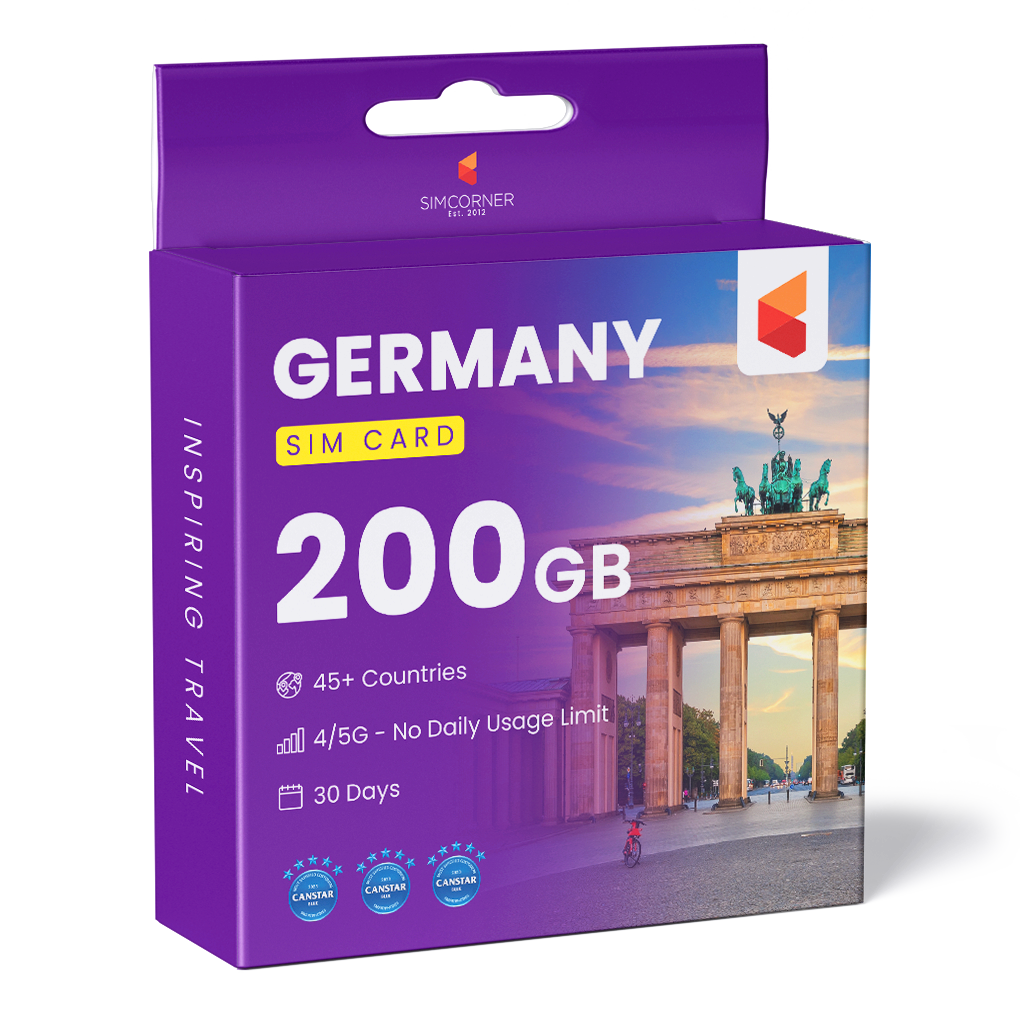 Germany Travel Sim Card 200GB - SimCorner