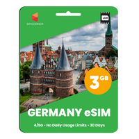 Thumbnail for Germany eSIM: 3GB - 30 Days - SimCorner