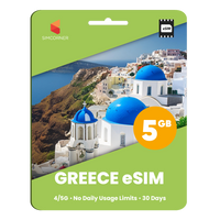 Thumbnail for Greece eSIM: 5GB - 30 Days - SimCorner