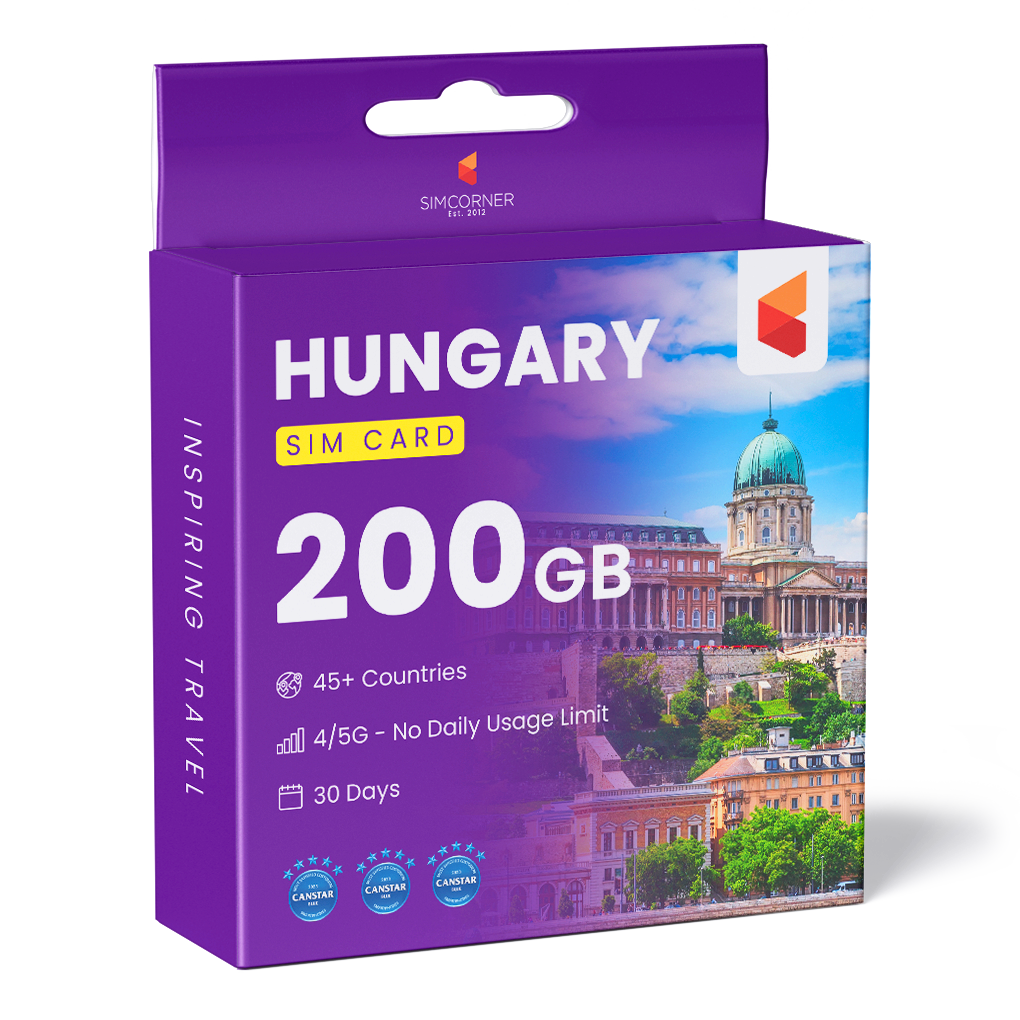 Hungary Travel Sim Card 200GB - SimCorner