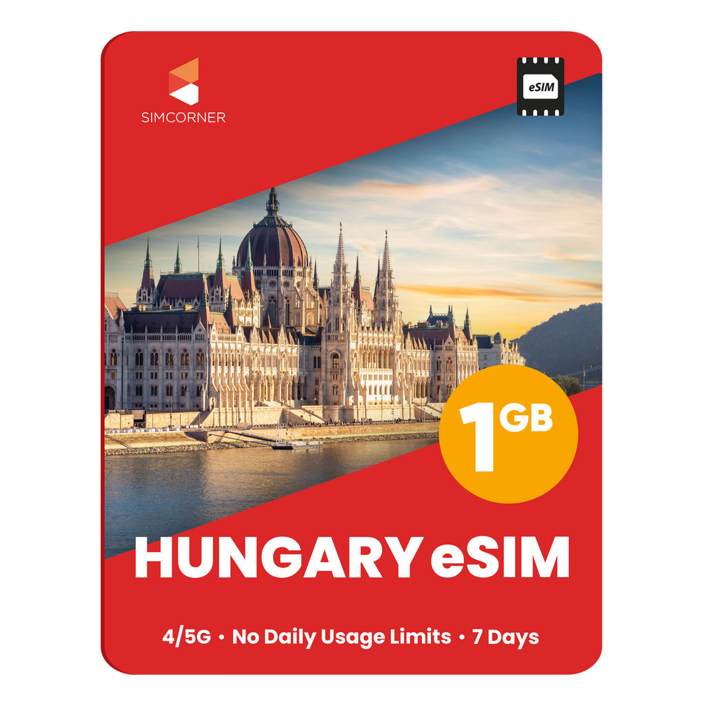 Hungary eSIM: 1GB - 7 Days