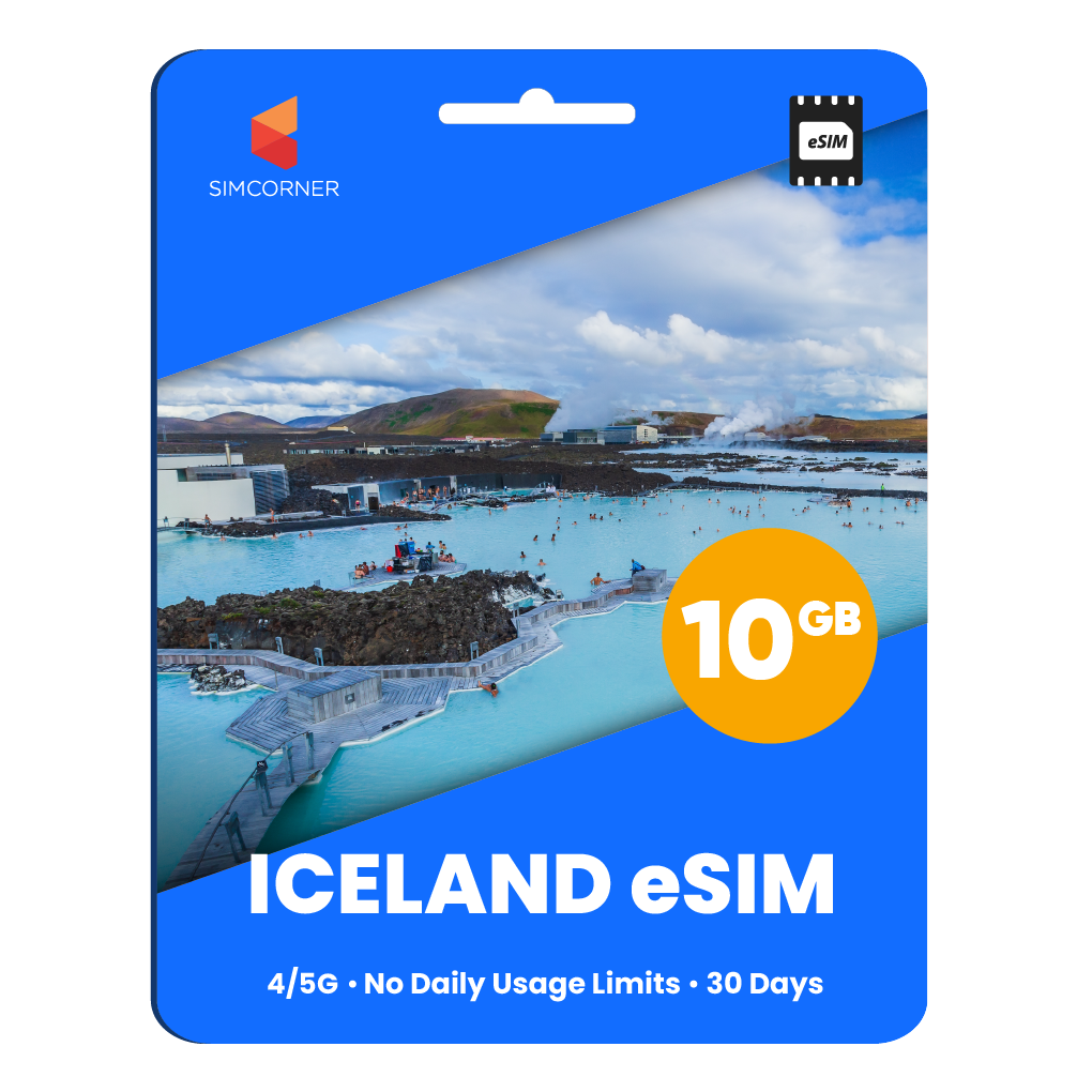 Iceland eSIM: 10GB - 30 Days
-SimCorner