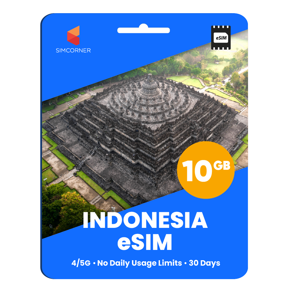 Indonesia eSIM: 10GB - 30 Days