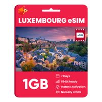 Thumbnail for Luxembourg eSIM: 1GB - 7 Days