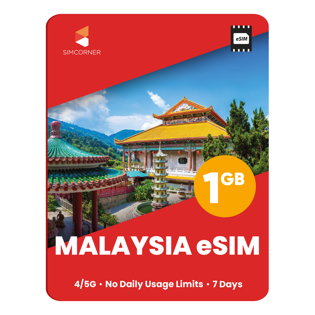 Malaysia eSIM: 1GB - 7 Days