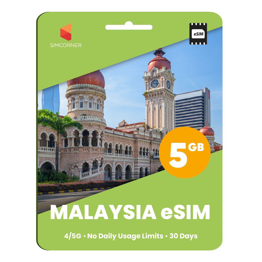 Malaysia eSIM: 5GB - 30 Days - SimCorner