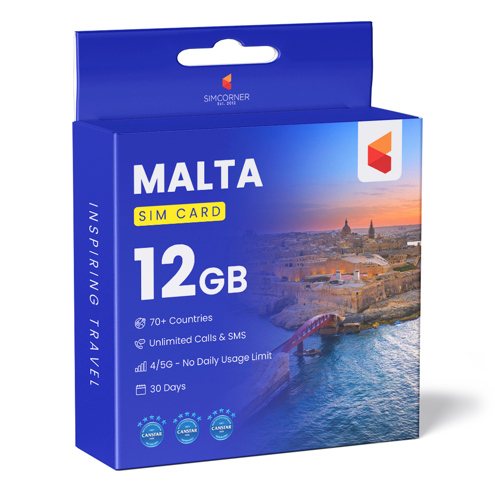 Malta Travel Sim Card (12GB) | SimCorner