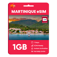 Thumbnail for Martinique eSIM: 1GB - 7 Days