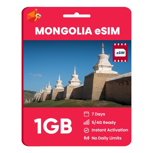 Mongolia eSIM: 1GB - 7 Days