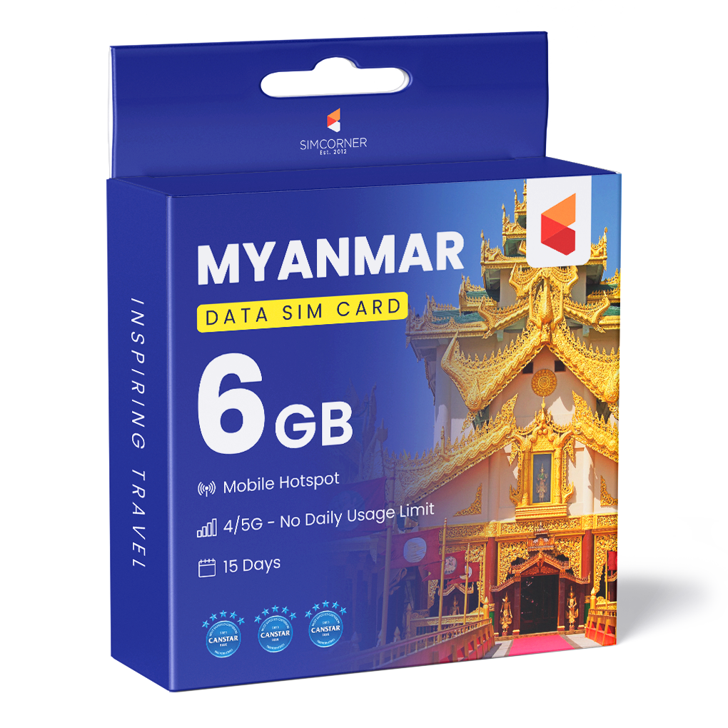 Myanmar Data SIM Card (15 Day - 6GB)