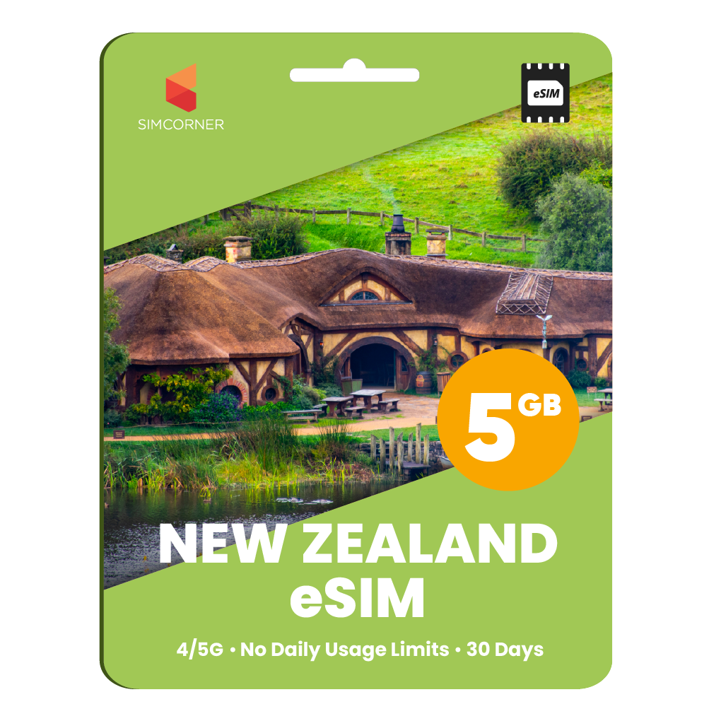 New Zealand eSIM: 5GB - 30 days
-SimCorner