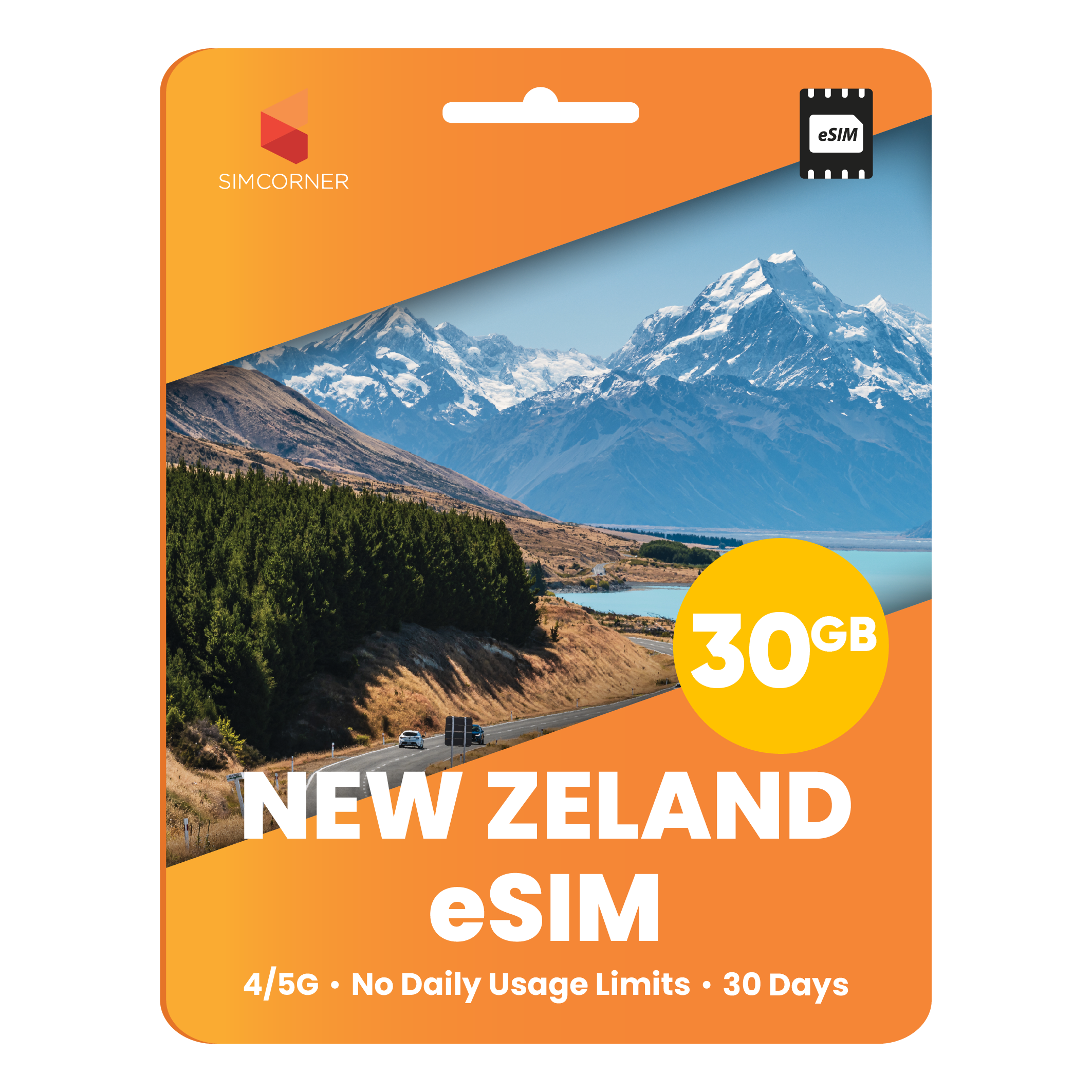 New Zealand eSIM: 30GB - 30 Days