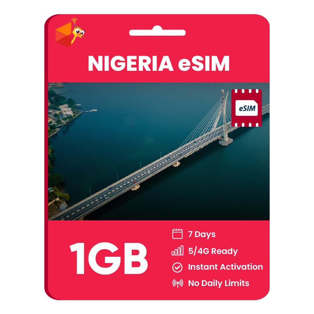 Nigeria eSIM: 1GB - 7 Days
