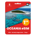 Oceania eSIM: 1GB - 7 Days
