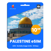 Thumbnail for Palestine eSIM: 10GB - 30 Days
-SimCorner
