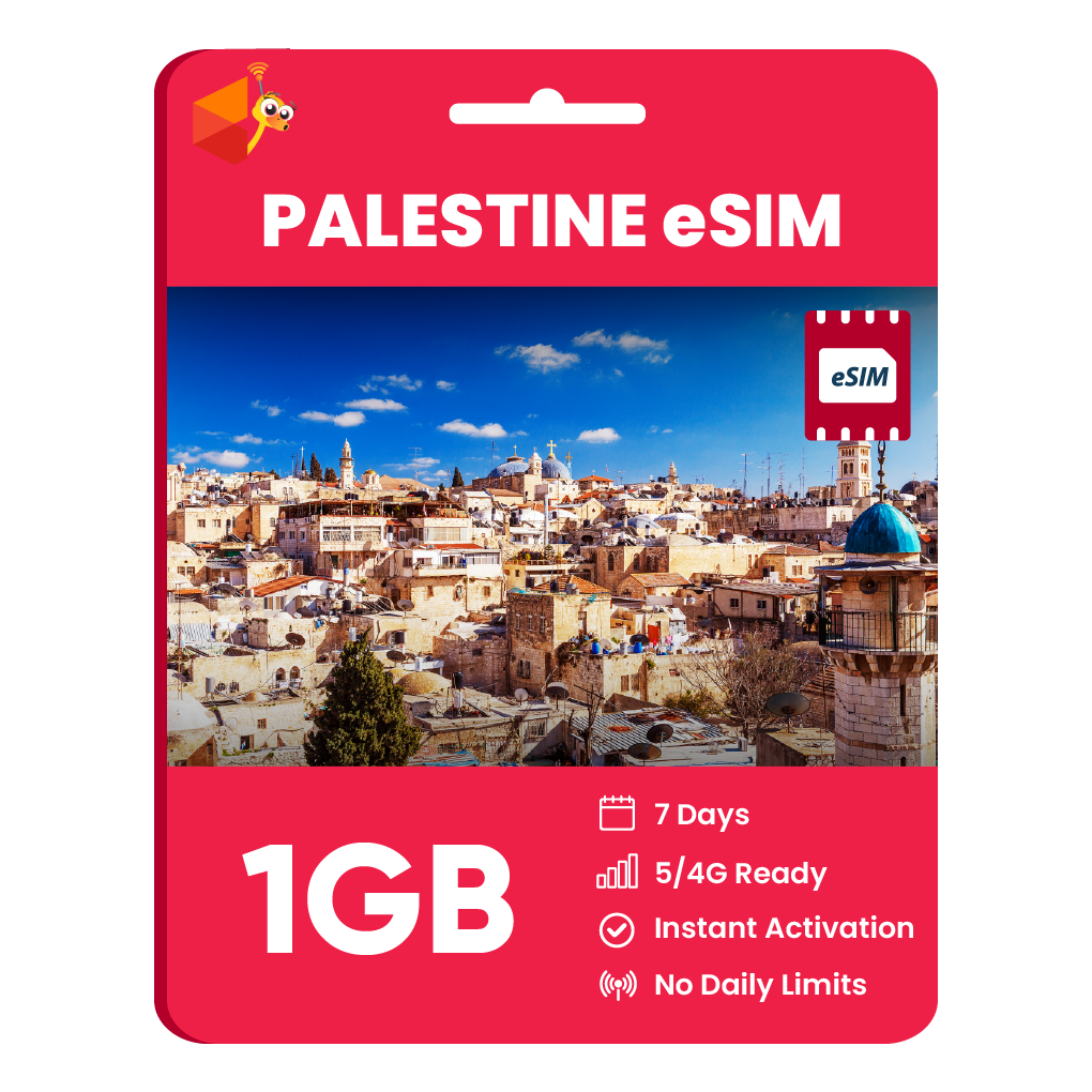 Palestine eSIM: 1GB - 7 Days