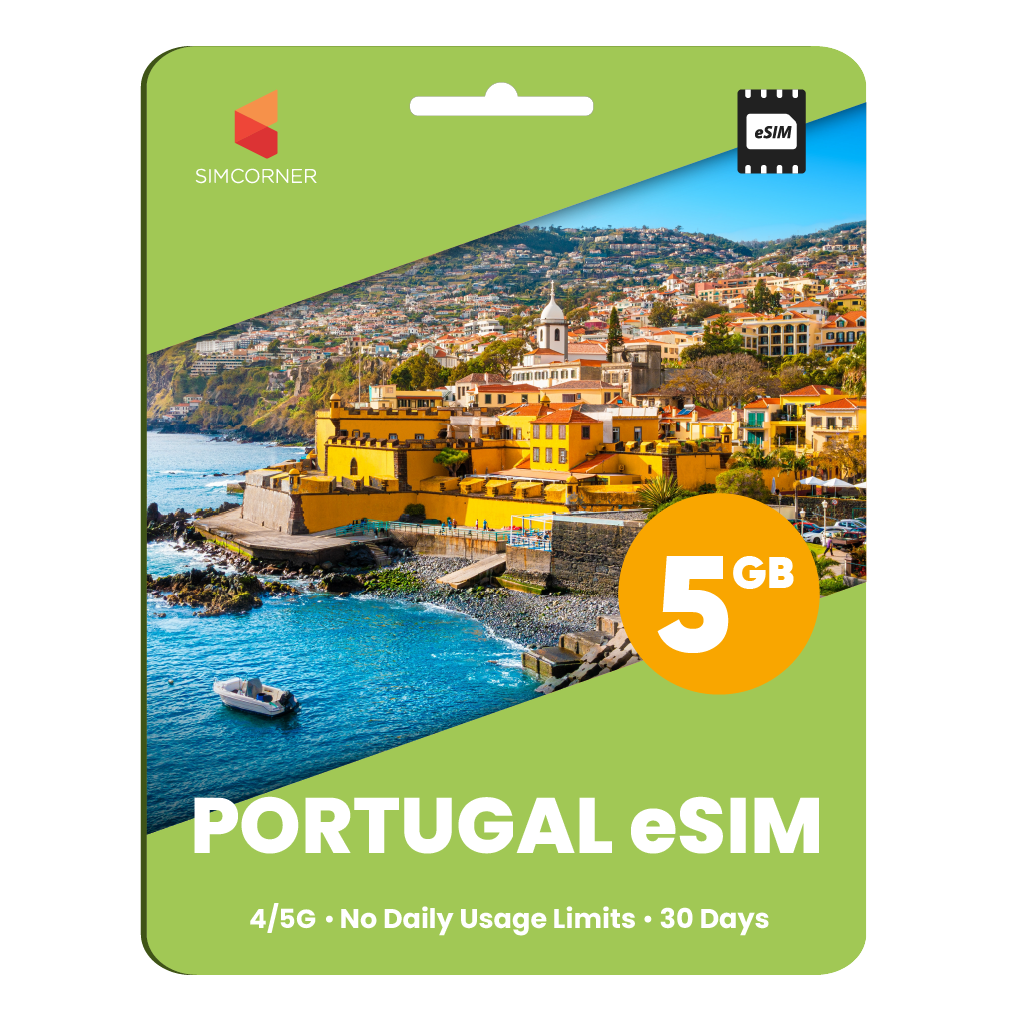 Portugal eSIM: 5GB - 30 Day
-Sim Corner