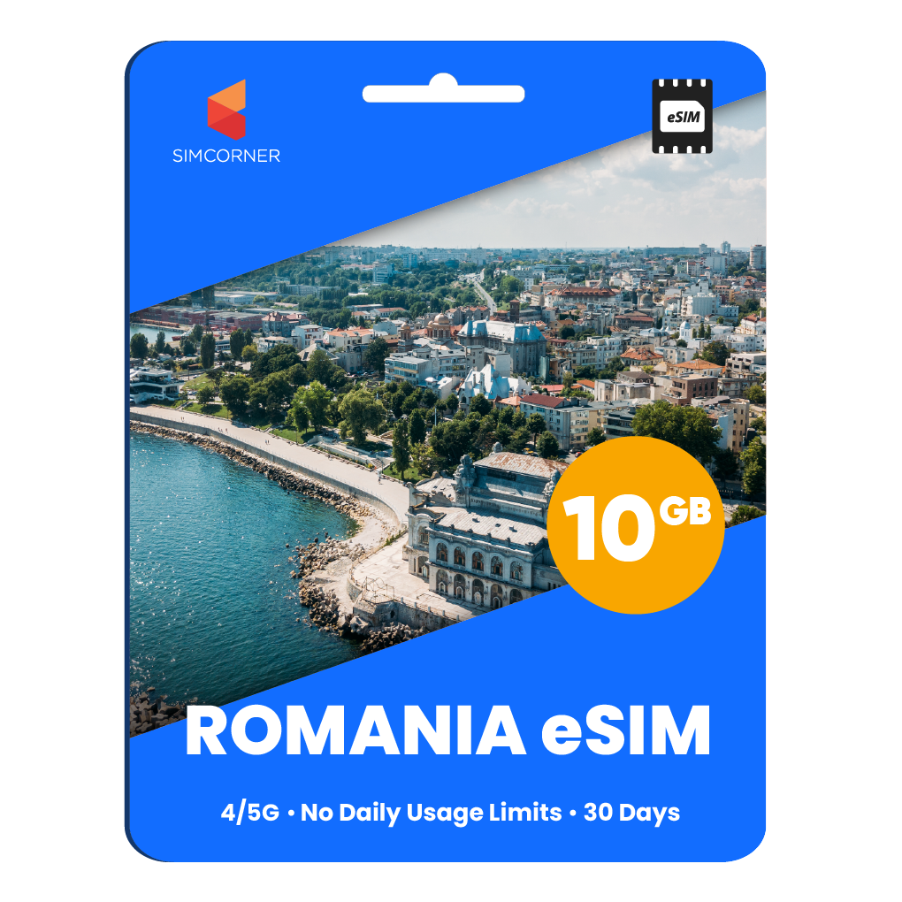 Romania eSIM: 10GB - 30 Days
-SimCorner