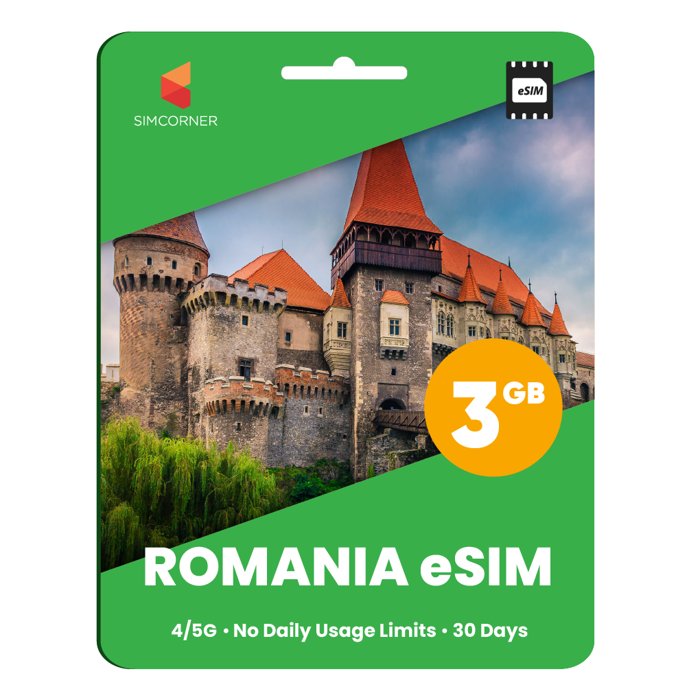 Romania eSIM: 3GB - 30 Days - SimCorner