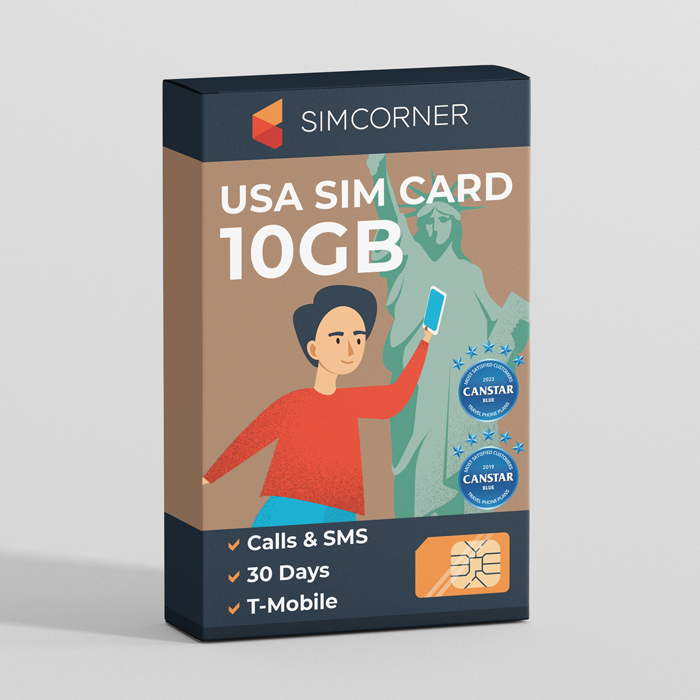USA SIM Card 10GB T-Mobile at SimCorner Canada