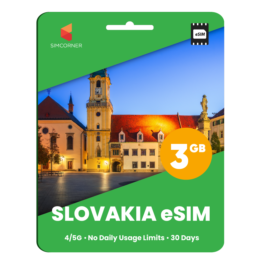 Slovakia eSIM: 3GB - 30 Days