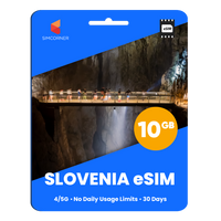 Thumbnail for Slovenia eSIM: 10GB - 30 Days
-SimCorner
