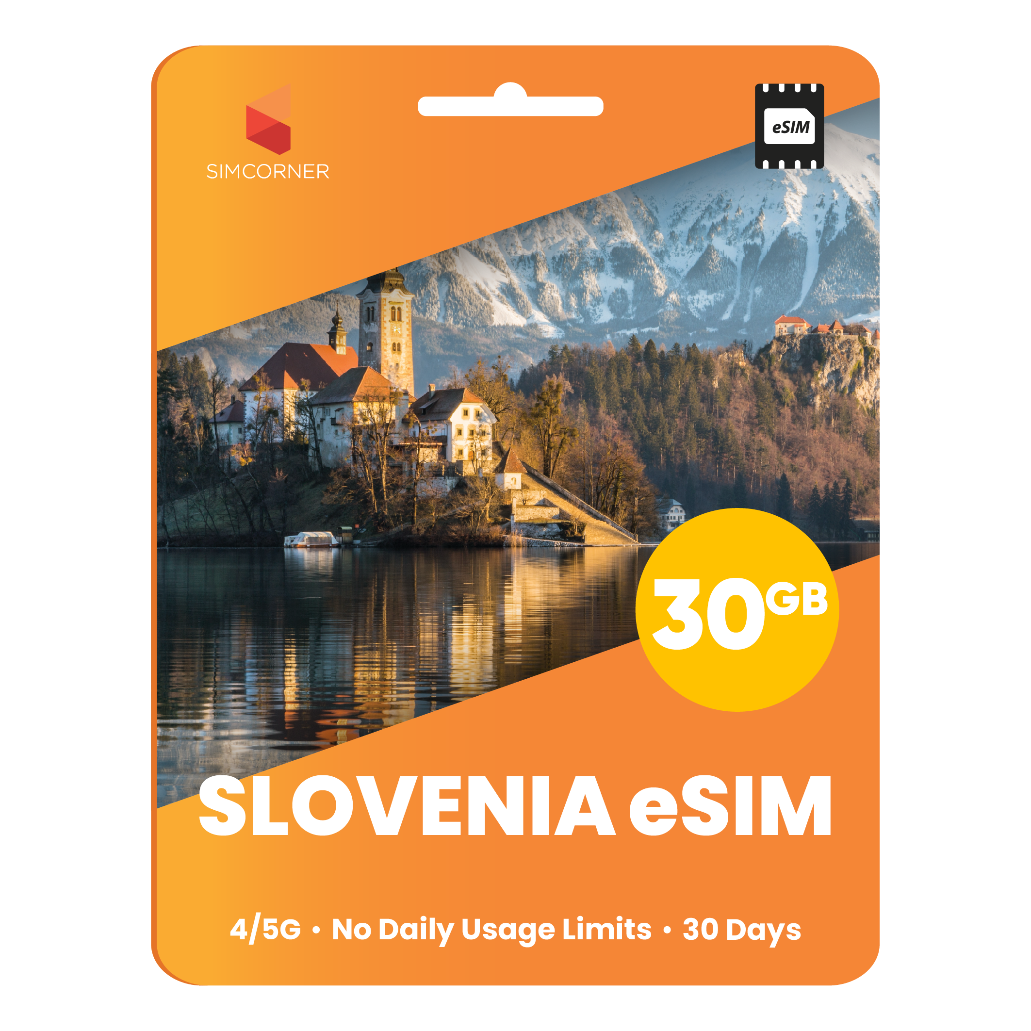 Slovenia eSIM: 30GB - 30 Days