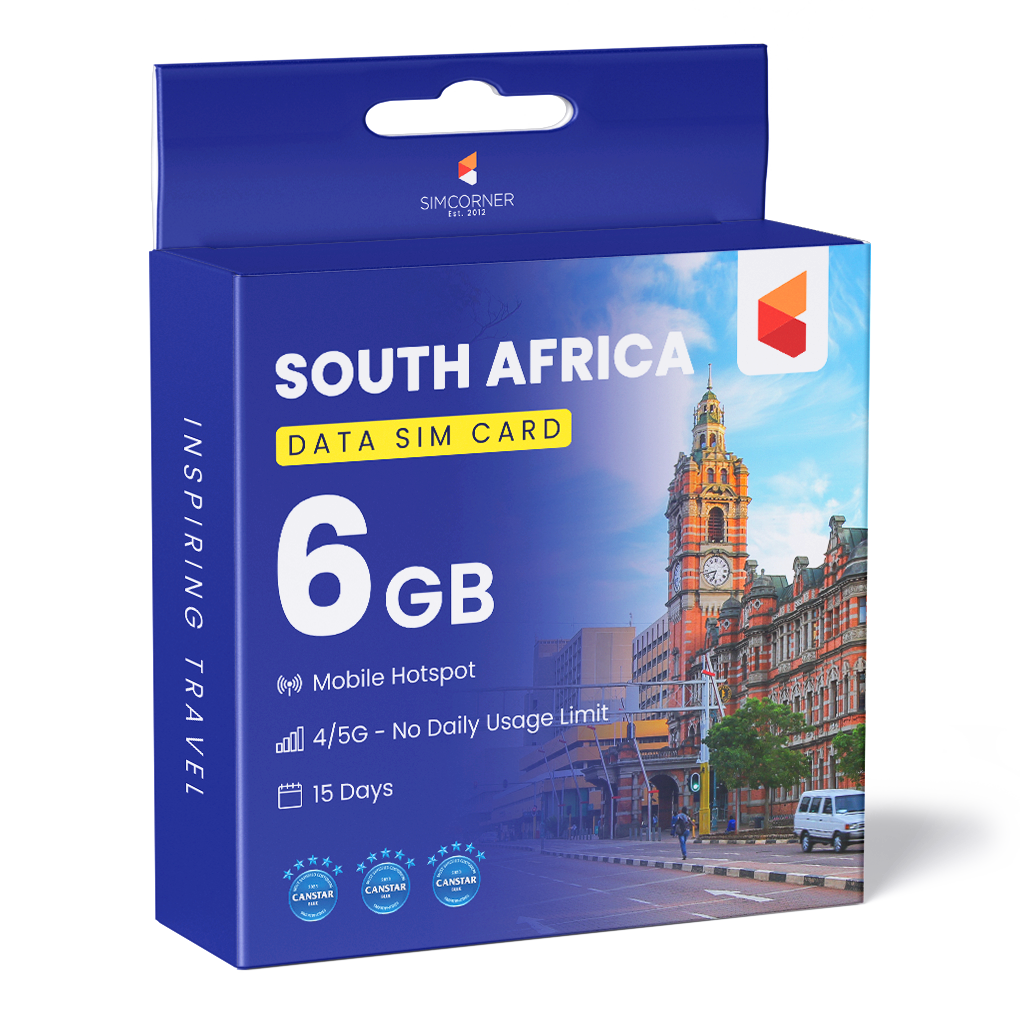 South Africa Data SIM Card (15 Day - 6GB)