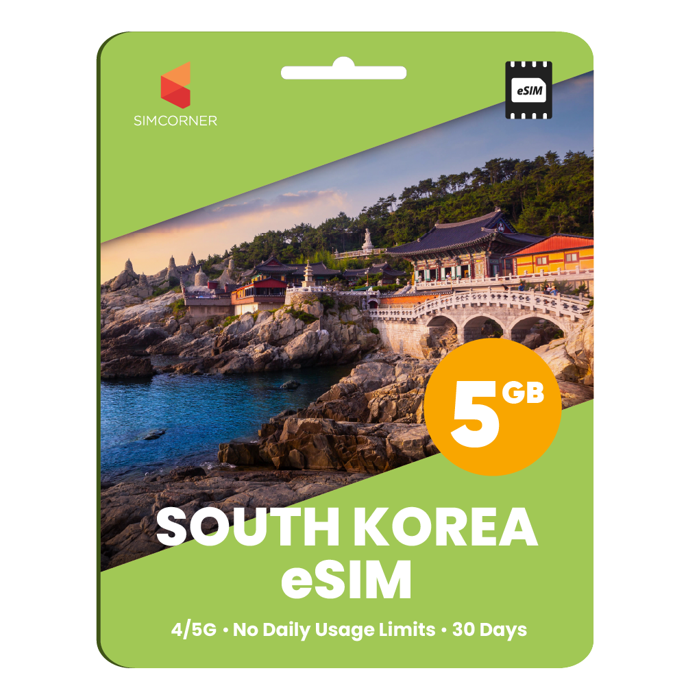 South Korea eSIM: 5GB - 30 Days -SimCorner 