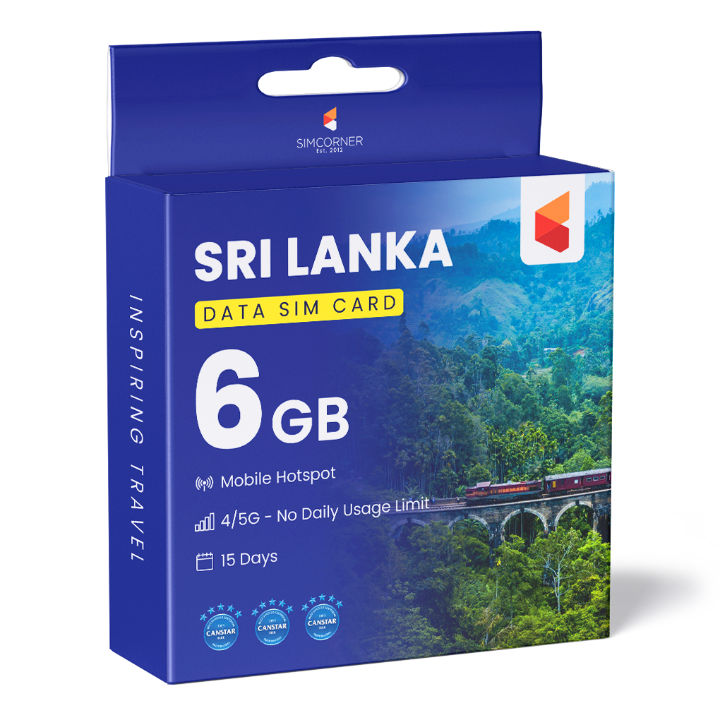 Sri Lanka Data SIM Card (15 Day - 6GB)