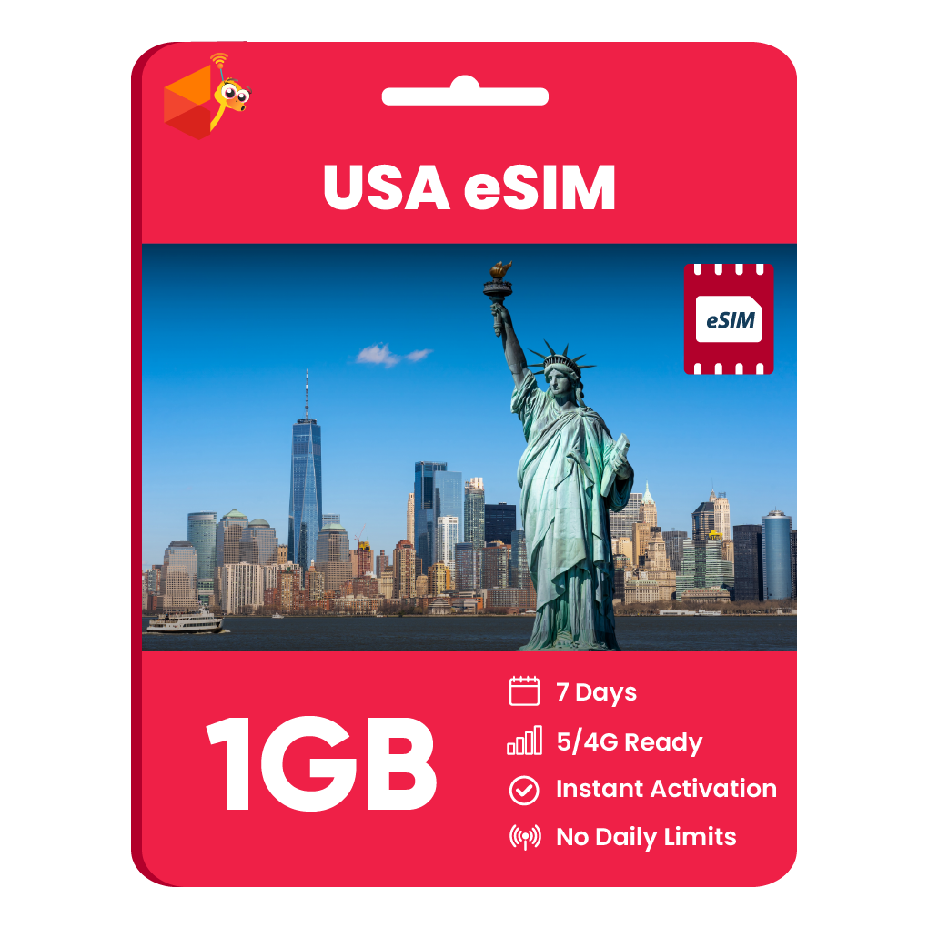 USA eSIM: 1GB - 7 Days