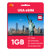Thumbnail for USA eSIM: 1GB - 7 Days